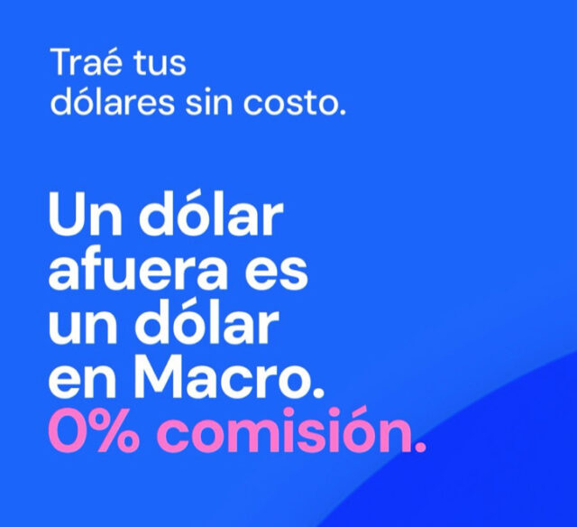 Banco Macro elimina comisiones en transferencias desde el exterior