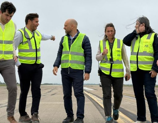 Empezó la obra de remodelación de la pista del Aeropuerto Internacional de Rosario Empezó la obra de remodelación de la pista del Aeropuerto Internacional de Rosario