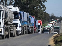 Más de una vuelta a la Argentina: 850.000 camiones descargaron granos en el Gran Rosario Más de una vuelta a la Argentina: 850.000 camiones descargaron granos en el Gran Rosario
