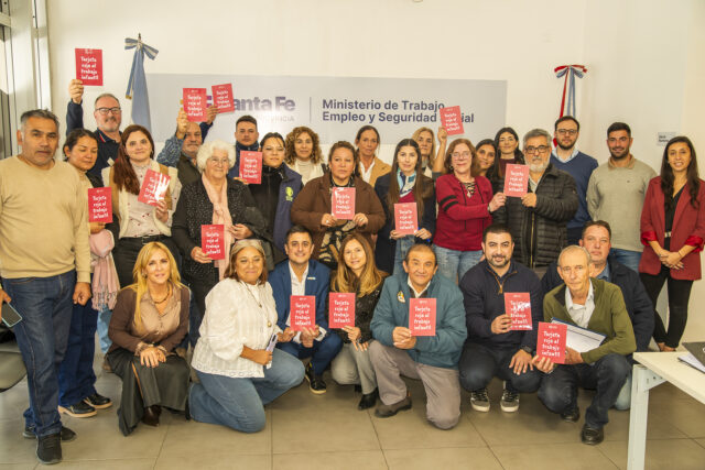 grupo con tarjeta 00 RENATRE Santa Fe Sur ratificó su compromiso con la erradicación del trabajo infantil rural