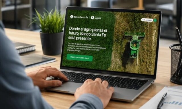 Aapresid 2026: Banco Santa Fe ofrecerá créditos de hasta 61 meses para impulsar inversiones en el agro